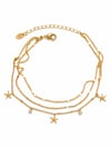 Çelik 2li Deniz Yıldızı Charm Halhal