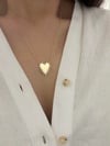 Çelik Kristal Kalp Kolye
