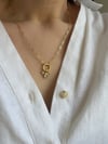 Çelik Taşlı Charm Kolye