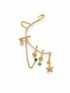 Çelik Taşlı Yıldız  Earcuff