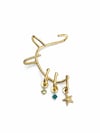 Çelik Taşlı Yıldız  Earcuff