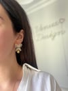 Füsun - Harfli Kelebek Küpe  ( ön sipariş 11 mart teslim )