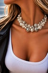 İncili Choker Kolye