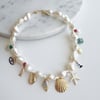 Renkli  Deniz Charm Kolye