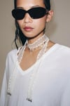 Tül Charmlı Choker Kolye