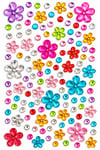 Yüz-Saç-Vücut Çiçek Sticker Seti 