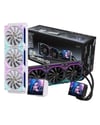 Lovingcool ARGB sıvı Cpu soğutucu 360mm su soğutma PC radyatör ile LCD Video ekranı için AM4 AM5 Intel LGA115X/1200(WHITE)