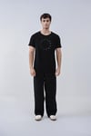 Hicri Takvim Tasarım Pamuk Siyah T-shirt