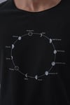 Hicri Takvim Tasarım Pamuk Siyah T-shirt