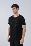Hicri Takvim Tasarım Pamuk Siyah T-shirt
