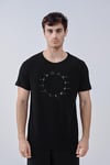 Hicri Takvim Tasarım Pamuk Siyah T-shirt