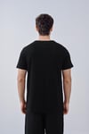 Hicri Takvim Tasarım Pamuk Siyah T-shirt