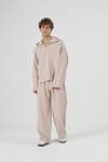 Kapüşon detaylı Pamuklu Oversize Sweatshirt Bej