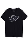 Ortadoğu Tasarım Bisiklet Yaka Siyah Pamuk T-shirt 22'