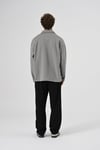 Oversize polo yaka sweatshirt Kazak Gri