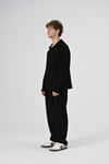 Polo Yaka Oversize Triko Kazak Siyah