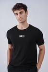 Yeni Sezon 1071 Tasarım Pamuk Bisiklet Yaka Siyah T-shirt 23'