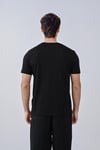 Yeni Sezon 1071 Tasarım Pamuk Bisiklet Yaka Siyah T-shirt 23'