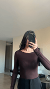 ACI KAHVE TRANSPARAN KAYIK YAKA BODY