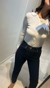 BEYAZ  FİTİLLİ ÖNÜ DÜĞMELİ ŞORT ZIBIN