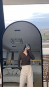 BOYDAN ÇIT ÇIT ACI KAHVE  BLUZ