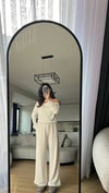 EKRU MODAL KUMAŞ EŞOFMAN TAKIMI