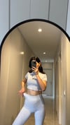 GRİ ORJ MARKA MELANJ CROP PANTOLON İKİLİ TAKIM