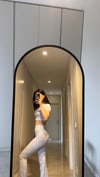 GRİ ORJ MARKA MELANJ CROP PANTOLON İKİLİ TAKIM