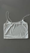 İP ASKILI BEYAZ  CROP TOP