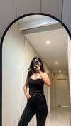 KALP YAKA SİYAH FİTİLLİ BÜSTİYER