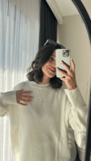 MASSIMO DUTTI KREM KAZAK