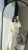 MASSIMO DUTTI KREM KAZAK
