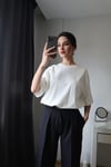 OVERSIZE KIRIK BEYAZ TİŞÖRT