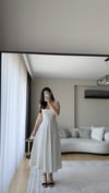 PUANTİYELİ BELDEN BAĞLAMALI  ELBİSE