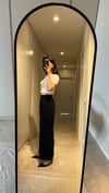 SİYAH TENSEL KUMAŞ QZ PANTOLON