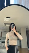 TRANSPARAN BOĞAZLI BEİGE BODYSUIT
