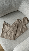 TRANSPARAN BOĞAZLI BEİGE BODYSUIT