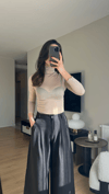 TRANSPARAN BOĞAZLI BEİGE BODYSUIT