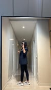 VATKALI LACİVERT OVERSİZED ASTARLI BLAZER CEKET