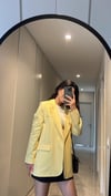 VATKALI SARI OVERSİZED ASTARLI BLAZER CEKET
