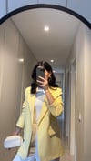 VATKALI SARI OVERSİZED ASTARLI BLAZER CEKET