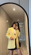 VATKALI SARI OVERSİZED ASTARLI BLAZER CEKET