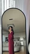 VİŞNE ÇÜRÜGÜ MODAL KUMAŞ İKİLİ TAKIM