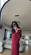 VİŞNE ÇÜRÜGÜ MODAL KUMAŞ İKİLİ TAKIM