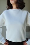 ZR MARKA  BEYAZ SWEATSHIRT