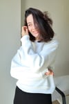 ZR MARKA  BEYAZ SWEATSHIRT