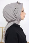 Bambu Kraş Eşarp Açık Gri