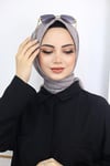 Bambu Kraş Eşarp Açık Gri