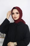 Bambu Kraş Eşarp Bordo