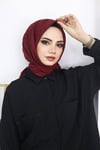 Bambu Kraş Eşarp Bordo